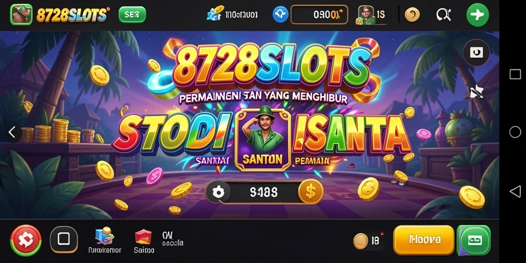 Tampilan gameplay yang menarik pada 8728SLOTS dengan tema slot yang beragam.