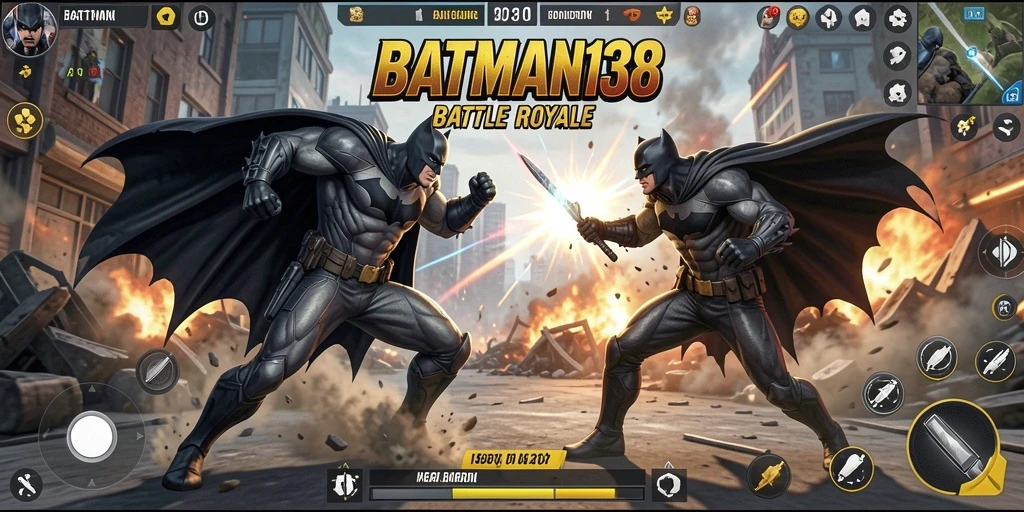 Tangkapan layar gameplay epik dari BATMAN138 dalam aksi Battle Royale.
