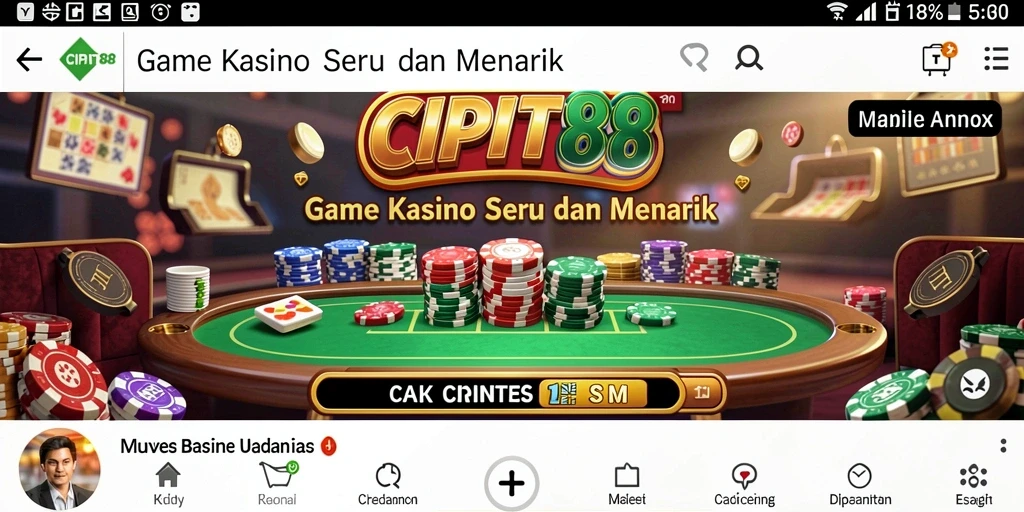 Tampilan gameplay seru dan interaktif di CIPIT88.
