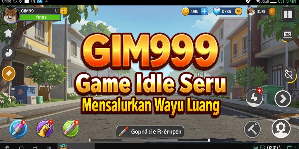 Tampilan gameplay seru GIM999 dengan karakter yang aktif.