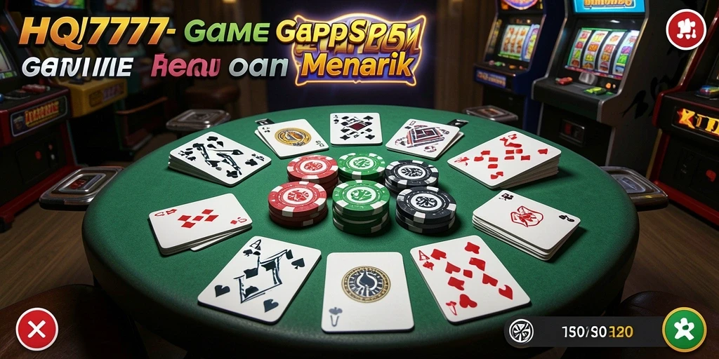 Tampilan gameplay Gaple yang menarik di HQ777.
