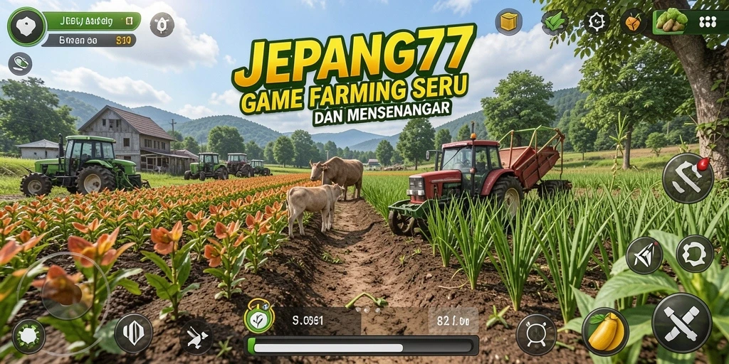 Tampilan screenshot JEPANG77 dengan gameplay pertanian yang mengasyikkan.
