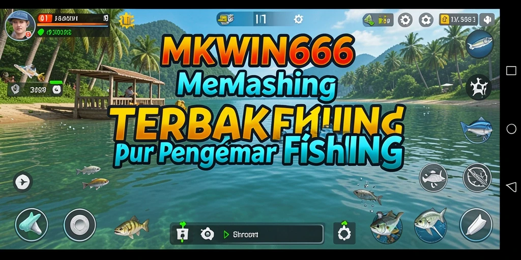 Tampilan gameplay memancing yang seru dan menarik di MKWIN666.