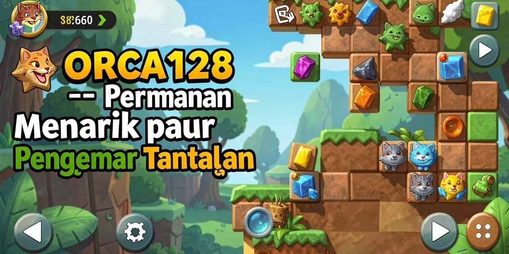 Tampilan gameplay menarik dengan variasi puzzle menantang.