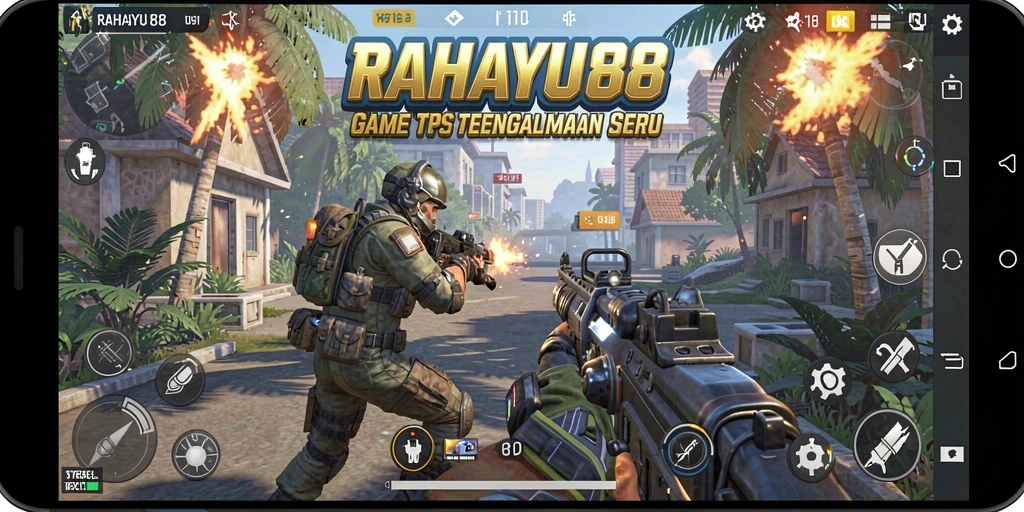 Menampilkan aksi gameplay seru dalam RAHAYU88