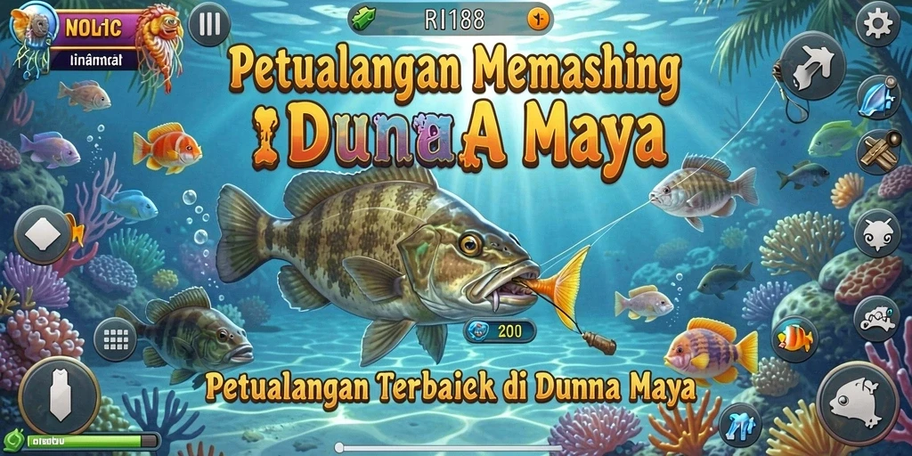 Tampilan gameplay RI188 dengan keseruan memancing.