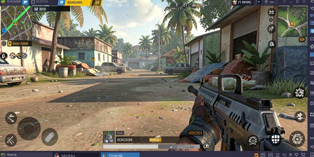 Screenshot gameplay ROKOK88 yang menegangkan dalam TPS.