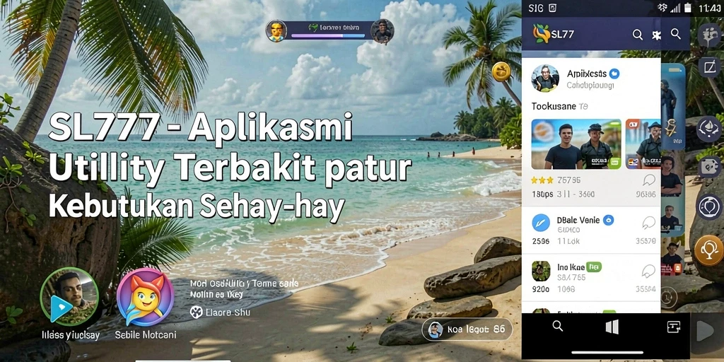 Tampilan aplikasi SL777 yang menampilkan fitur Utility yang bermanfaat.