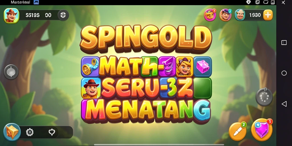 Tampilan gameplay menarik dari SPINGOLD dengan elemen Match-3.