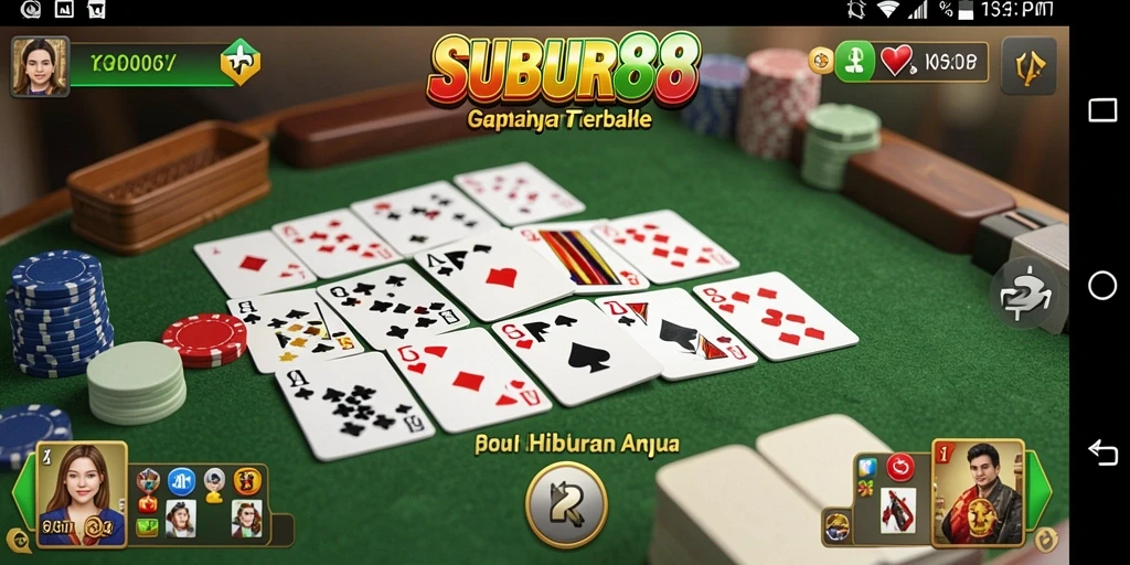 Gameplay seru dan interaktif dari game Gaple SUBUR88.