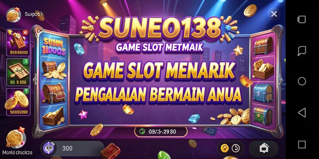 Screenshot SUNEO138 menampilkan gameplay Slot yang mendebarkan.