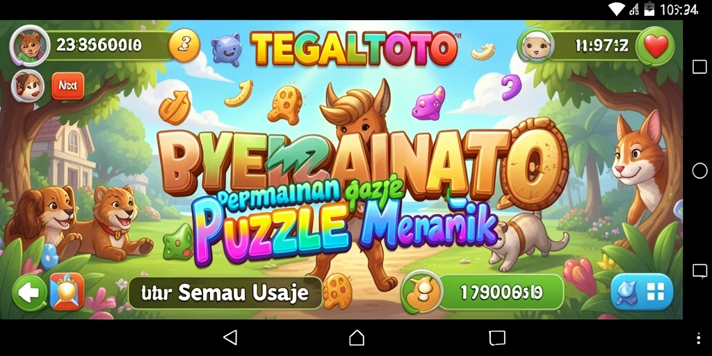 Tampilan gameplay TEGALTOTO dengan tantangan Puzzle menegangkan.