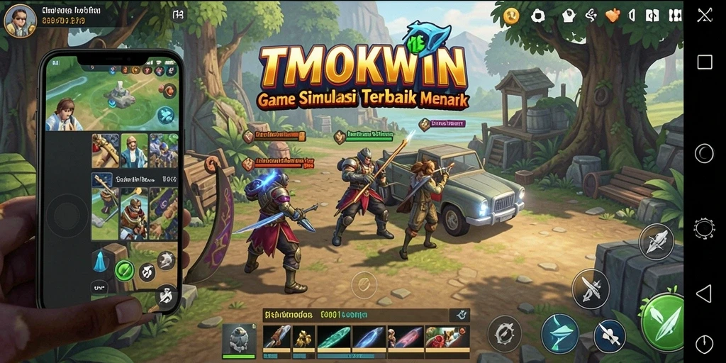Screenshot gameplay TMOKWIN menunjukkan pengalaman simulasi yang mendalam.