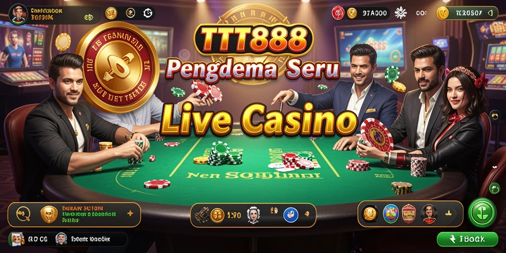 Gameplay Live Casino yang seru dan interaktif di TTT888.