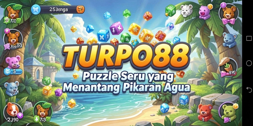 Tampilan gameplay TURBO88 yang penuh warna dan menantang.