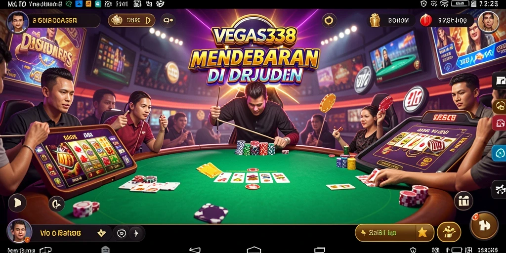 Tampilan gameplay mendebarkan dalam VEGAS338 dengan aksi seru.