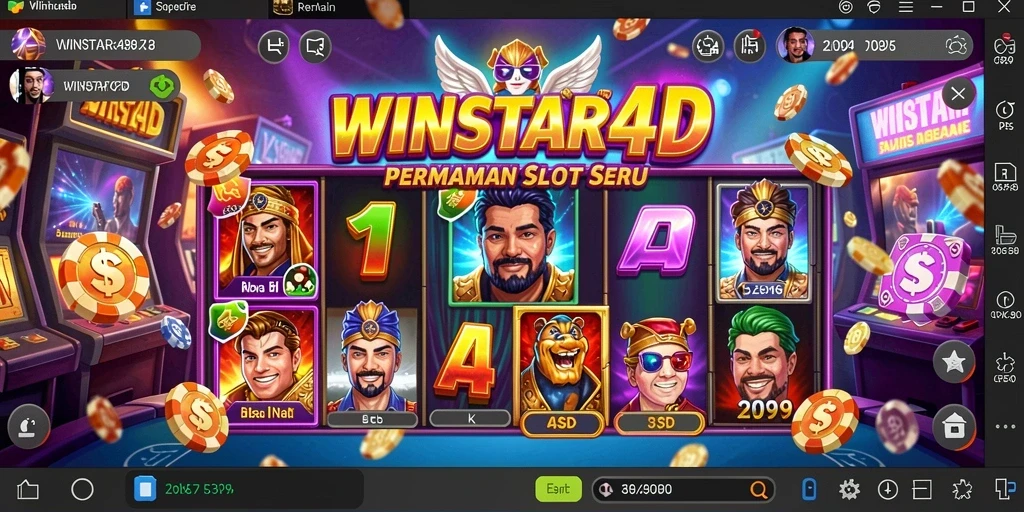 Tampilan gameplay menarik dari WINSTAR4D dengan efek visual memukau.