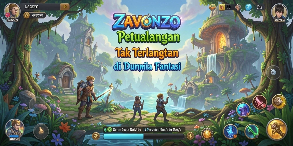 Screenshot menampilkan aksi mendebarkan dalam permainan ZAVONZO.
